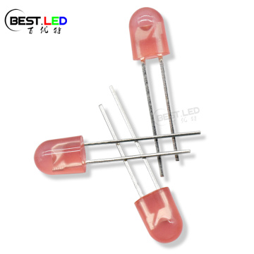 LEDs ovais super brilhantes de 5 mm Red LED oval