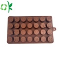 Molde para hornear de silicona de chocolate Emoji moldes redondos pequeños