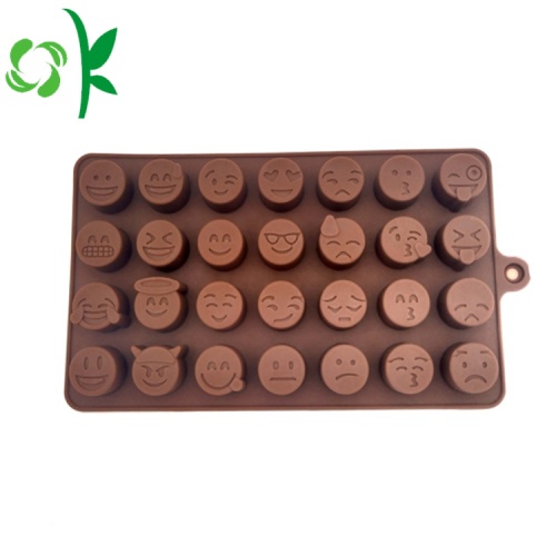 Emoji Chocolate Silicone Baking Mold Small Round Molds