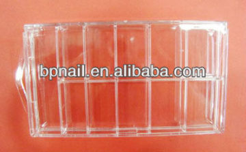 Clear Empty Nail Art Tips Case
