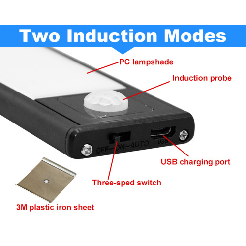 PIR Motion Sensor Under Cabinet Light USB Charge