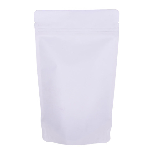 Kraft Zip Lock Stand Up Bags Pouches with Transparent Window Food Storage Pouches Packing Bag