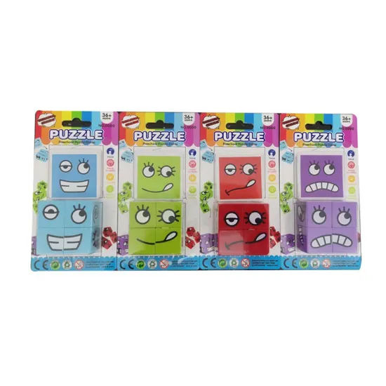 Free Shipping: Affordable 4pcs Cube 6 Card Face Change Magic Toy Set