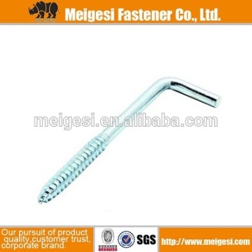 hot sale good quality L type screw hooks zinc