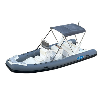 19ft Sport Rib Boat - 580 Hypalon Rib Boat for Fishing in Italy with Bimini