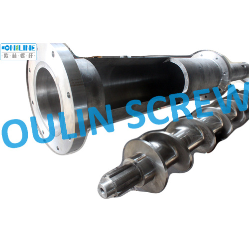 120/205 Conical Type Single Extrusion Screw Barrel for Recycling Granulation/ Pellets