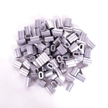 Aluminum Crimping Loop Sleeve Double Barrel Ferrule Assortment Kit for Efficient Wire Rope and Cable Connections