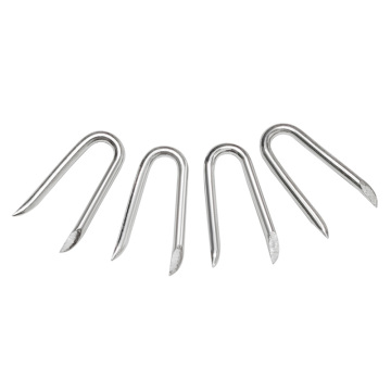 1kg Bags/Boxes of 25kg Type U Galvanized Staples for Wire Binding