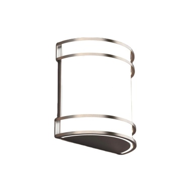 Certified Modern 20W LED Wall Lamps, 120V, 3CCT, Brush Nickel, Cylindrical Design