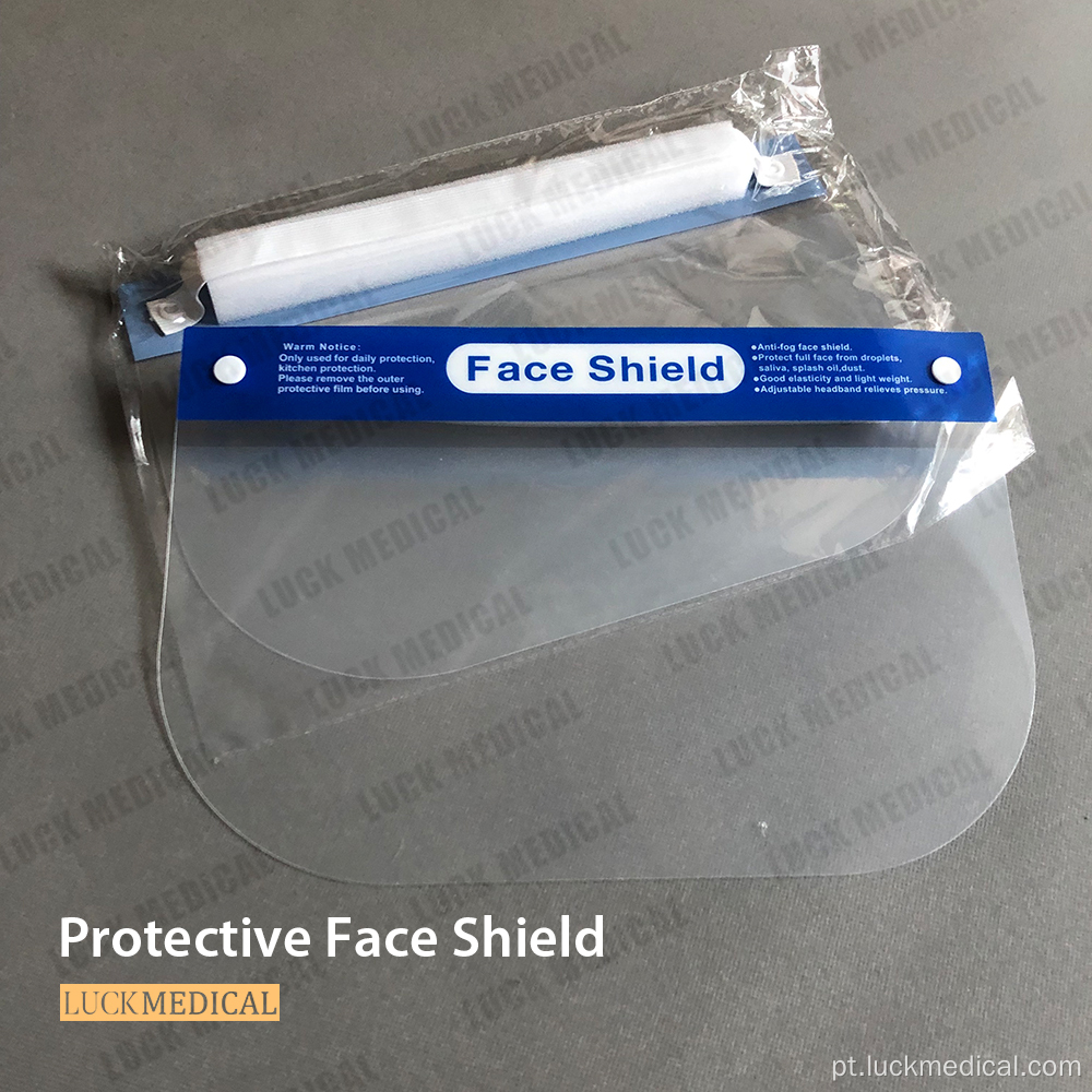 Face shield guardian faixa ajustável