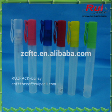 5ml,6ml,8ml,10ml colorful PP plastic perfume pen/cheapest perfume atomizer pen in China