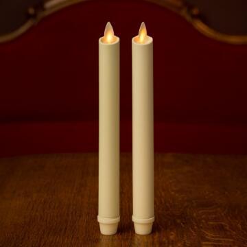 Ελεφαντόδοντο ρεαλιστική φλόγα luminara κωνικά κερί με χρονοδιακόπτη