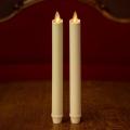 Ivory realistiska Flame luminara Kona ljus med timer