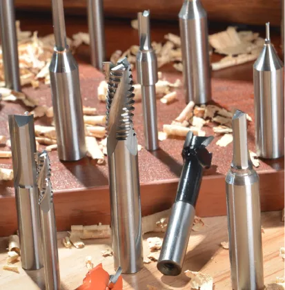 Solid Carbide Straight Router Bits for Woodworking Applications