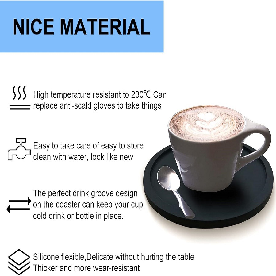 silicone drink cup coaster MFZ-H006