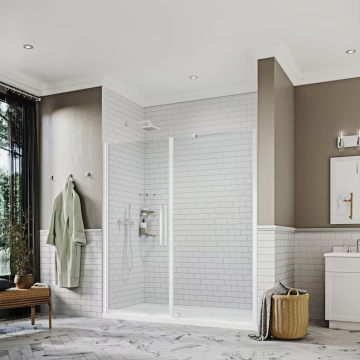 Modern 6mm Thick Tempered Glass Shower Enclosure with Aluminium Frame