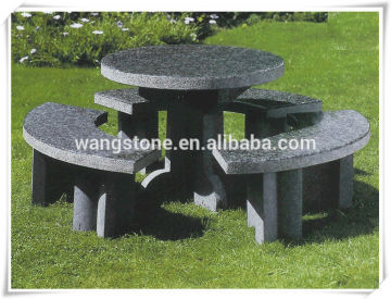 Simple style circular garden stone furniture