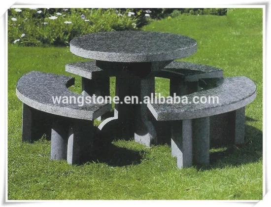 Simple style circular garden stone furniture