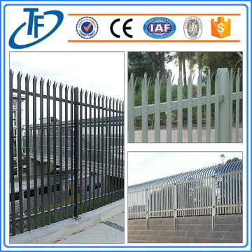 Powder Painting Grey Palisade Fencing