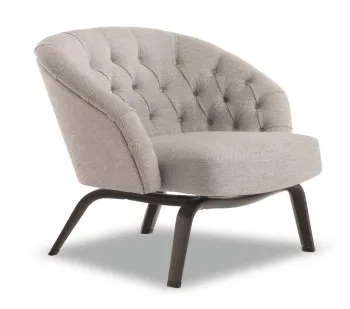 Fabric Tufted Recliner Single Sofa Chair for Living Room