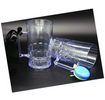 Wholesale Clear Beer Glass Mug With Bell And Handle