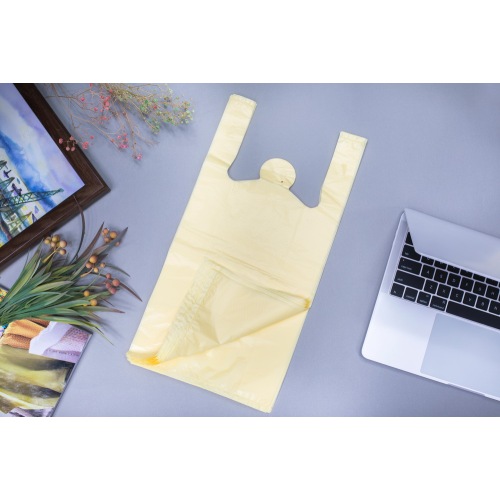 Large Supermarket Printed Plastic T-Shirt Bag