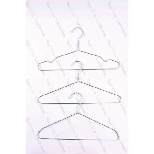 Sleek Lightweight Aluminium Hanger with silver color