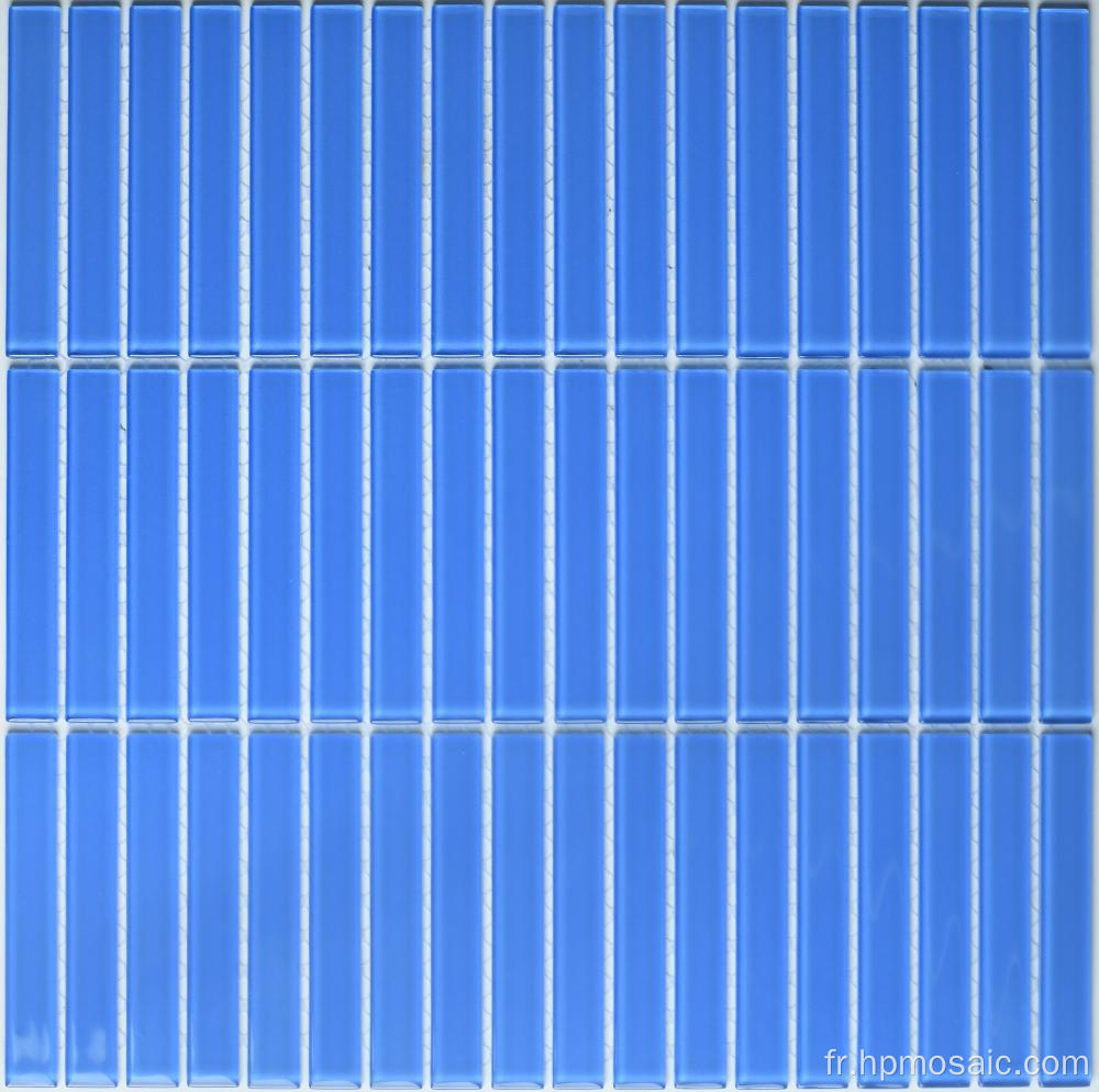 Tile de mosaïque Skyblue de taille 15x98 mm pour décoration murale