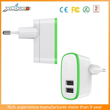 Automatically Dual USB Port Euro Charger,Mobile Phone Power Charger Sell by Factory Directly!