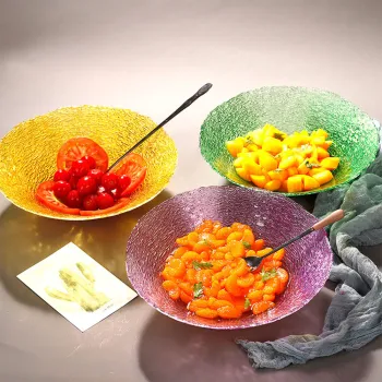 Creative glass fruit plate