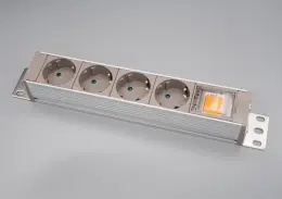 4-Outlet Germany PDU Power Strip with Circuit Breaker