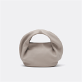 Bolso de monedera de cuero gris elegante bolso versátil