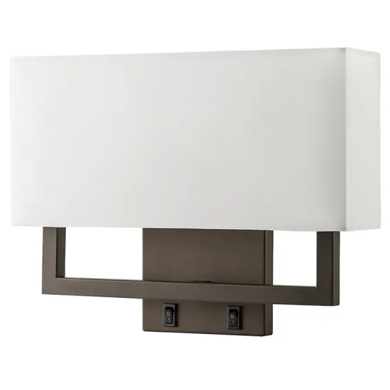 Lobolighting Hotel Project Corridor Guest Room Headboard Wall Sconce with Fabric Shade for Hampton Inn