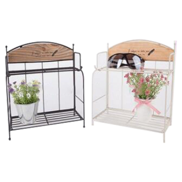 Factory Direct Wrought Iron Home Storage Shelf - Hot Sale