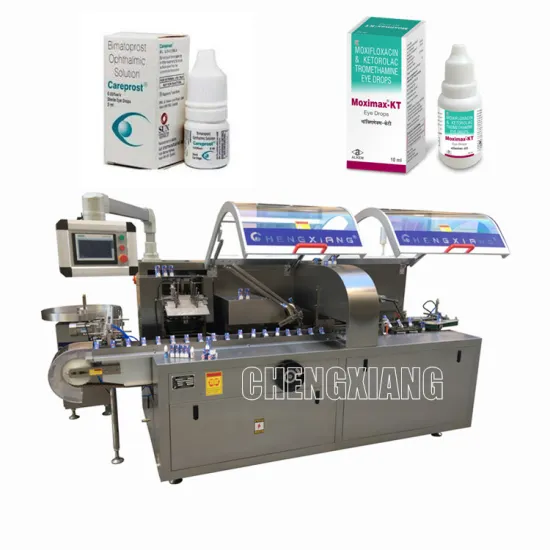 Shanghai CHENGXIANG Brand Automatic Eye Drop Bottle Cartoning Machine (10ml/30ml/60ml)