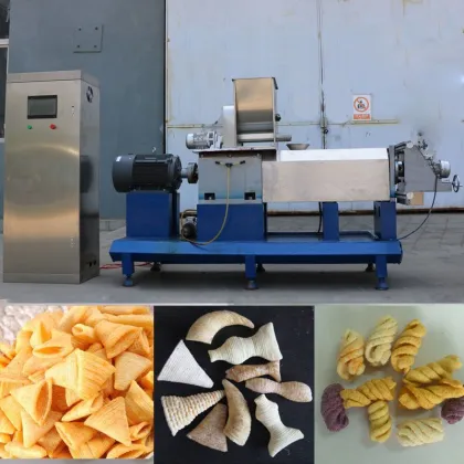2017 Fried wheat flour food processing extruder