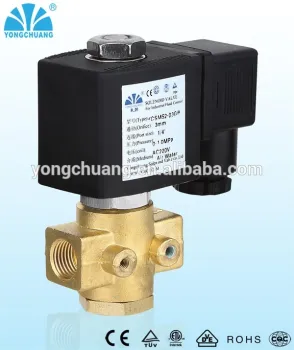 YONGCHUANG YCSM52 CE approved normally open direct acting brass water 24v solenoid valve