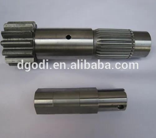 high precise metal gear pump shaft with spline