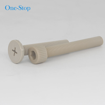 High strength injection molding plastic PEEK screws