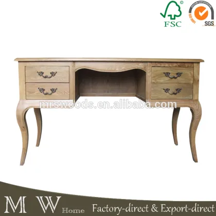 french solid oak dressing table, oak wooden dressing table, oak dressing table