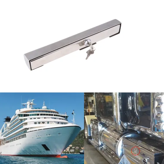 300mm Stainless Steel Boat Marine Outboard Motor Lock with Keys for Boat, Marine, Fashing Boat, Yacht