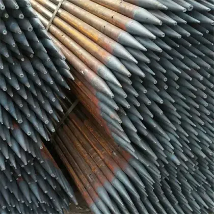 Perforated Grouting Piling Steel Tubes with Q195 and Q215 Material and Sharp Pointed Ends for Grouting Work