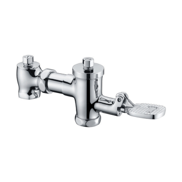 Chrome Plated Brass Delay Valve for Pedal Flushing Systems