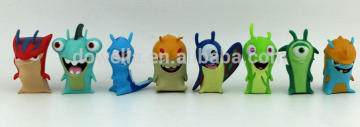 custom plastic 3D cartoon Slugterra character figurines