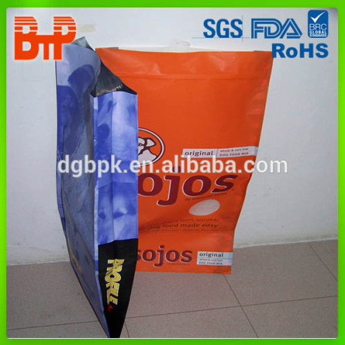 plastic large pet food sides gusset bag