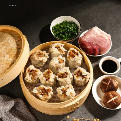 Handmade Three-Diced Glutinous Rice Artisanal Shaomai