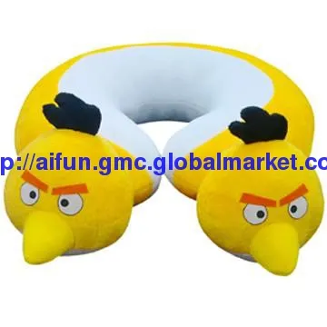 Neck Pillow, Also Angry Bird Plush Toy