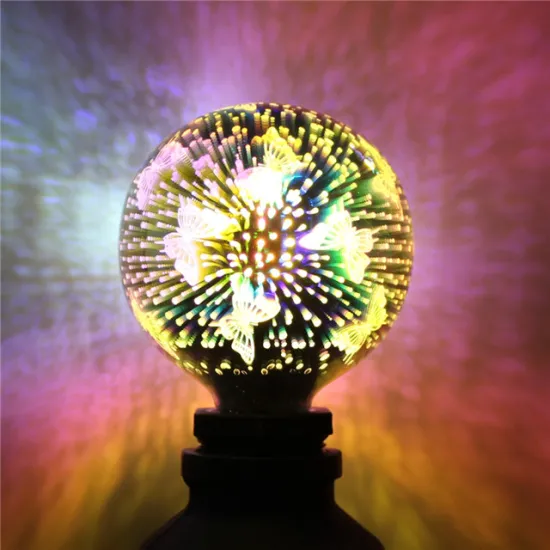 butterfly 3D Fireworks lamp LED bulb light