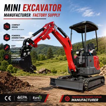 Κόκκινο κουβούκλιο Mini Excavator Multi Attachment
