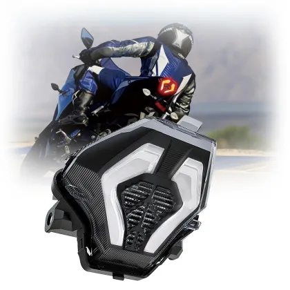E-mark Motorcycle LED Tail Light Assembly for Yamaha YZF R3/YZFR25/MT-07/FZ07/MT-03/MT-25 Factory Tail Lamp Accessories